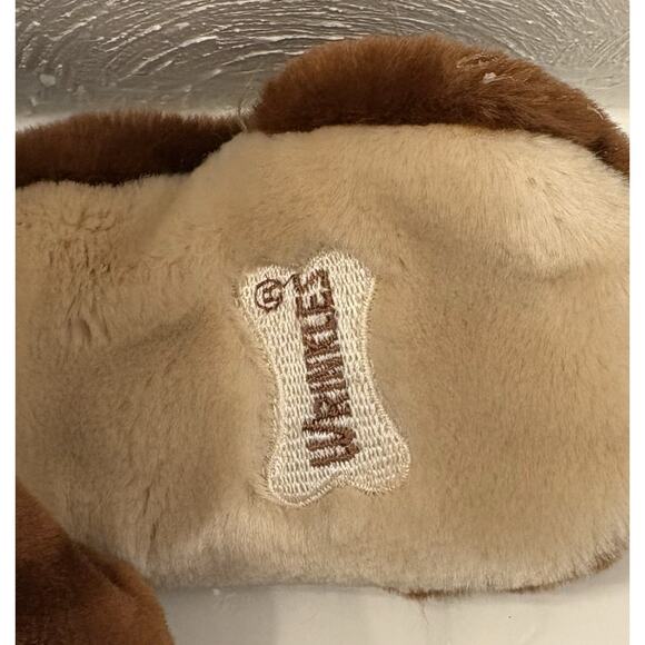 Ganz Brothers “Wrinkles” Dark Brown Dog Puppet 5139482 Brown Corduroy Overalls - Picture 4 of 10